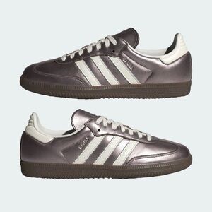 🔥NWT🔥 Adidas Samba OG Women’s, J14219 (Metallic Purple/Off White), Size 8.5